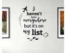 It's On My List Quote Decal